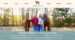 Desktop Screenshot of harmonyfarmofms.com