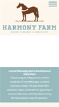 Mobile Screenshot of harmonyfarmofms.com
